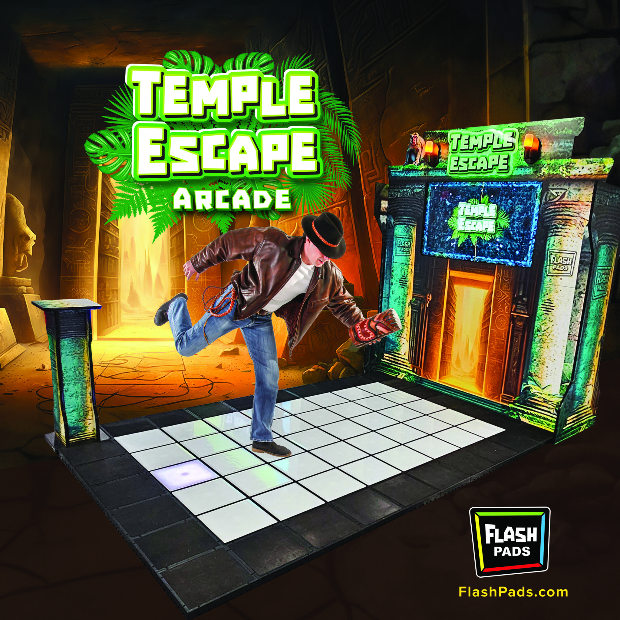 Size - Flash Pads fit in any space or arcade